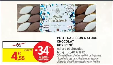 Petit Calisson Nature Chocolat offre à 4,55€ sur Intermarché Hyper