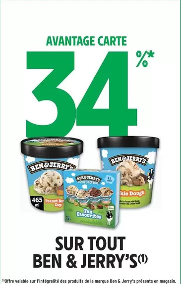 Ben & Jerry's - Sur Tout offre sur Intermarché Hyper