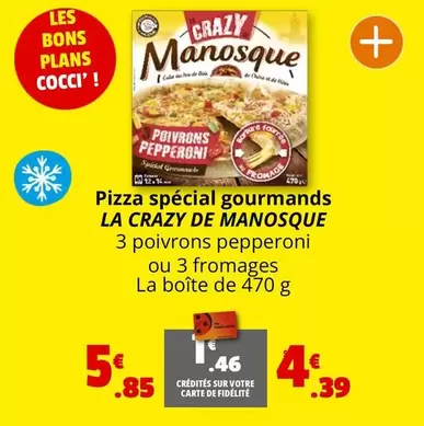 Pizza Spécial Gourmands offre à 5,85€ sur Coccinelle Express