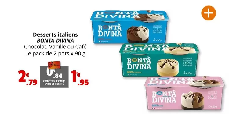 Desserts Italiens offre à 2,79€ sur Coccinelle Express