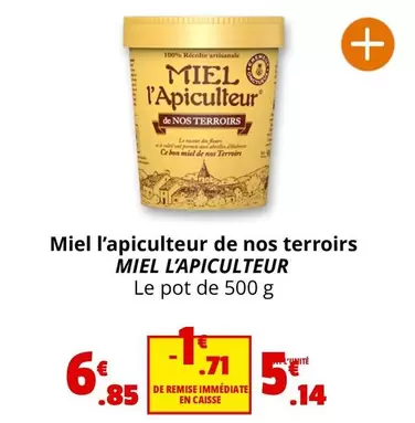 Miel L'Apiculteur - Miel L'apiculteur De Nos Terroirs offre à 6,85€ sur Coccinelle Express