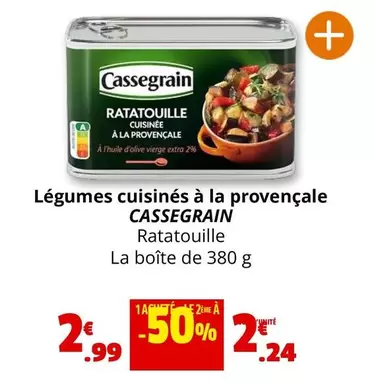 Cassegrain - Légumes Cuisinés À La Provençale offre à 2,99€ sur Coccinelle Express