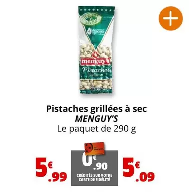 U - Pistaches Grillées À Sec offre à 5,99€ sur Coccinelle Express