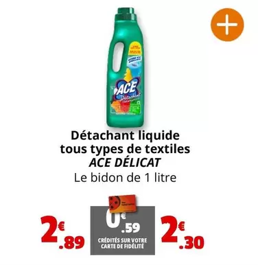 TOUS - Détachant liquide toustypes de textiles offre à 2,89€ sur Coccinelle Express