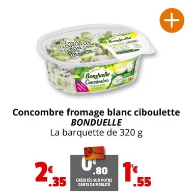 Bonduelle - Concombre Fromage Blanc Ciboulette offre à 2,35€ sur Coccinelle Express