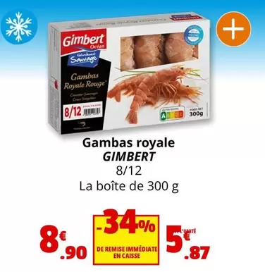 Gambas Royale offre à 8,9€ sur Coccinelle Express