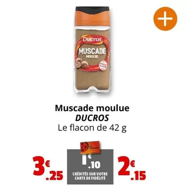 Ducros - Muscade Moulue offre à 3,25€ sur Coccinelle Express