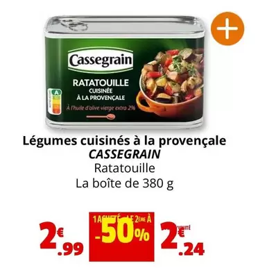 Cassegrain - Légumes Cuisinés À La Provençale offre à 2,99€ sur Coccinelle Supermarché