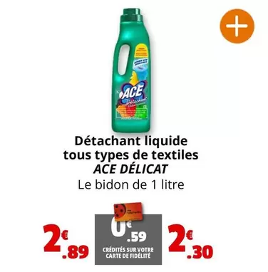 TOUS - Détachant Liquide Tous Types De Textiles offre à 2,89€ sur Coccinelle Supermarché