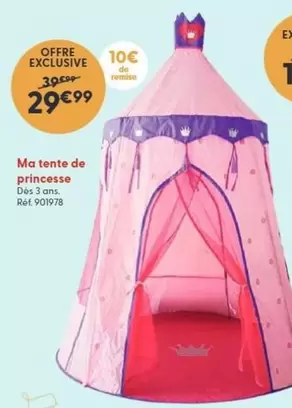 Ma Tente De Princesse offre à 29,99€ sur La Grande Récré