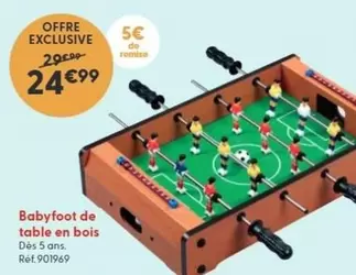 Babyfoot De Table En Bois offre à 24,99€ sur La Grande Récré