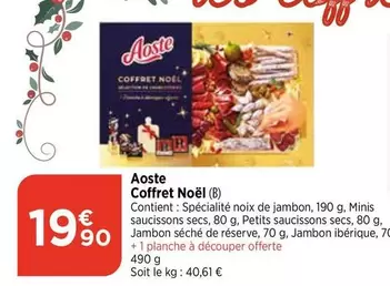 Aoste - Coffret Noël offre à 19,9€ sur Bi1