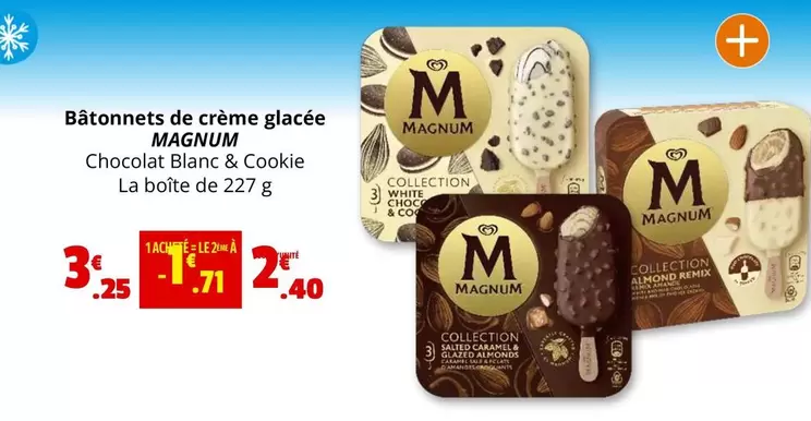 Magnum - Bâtonnets De Crème Glacée offre à 3,25€ sur Coccimarket