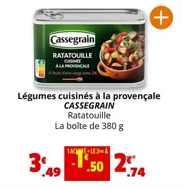 Cassegrain - Légumes Cuisinés À La Provençale offre à 3,49€ sur Coccimarket