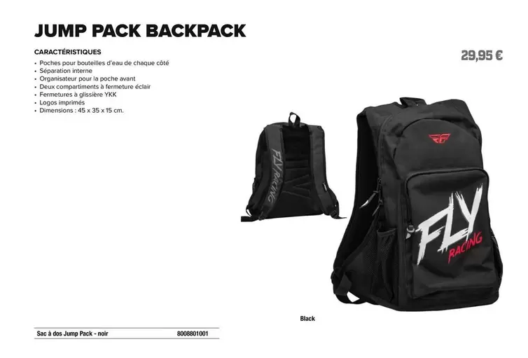 Backpack offre à 29,95€ sur Bihr