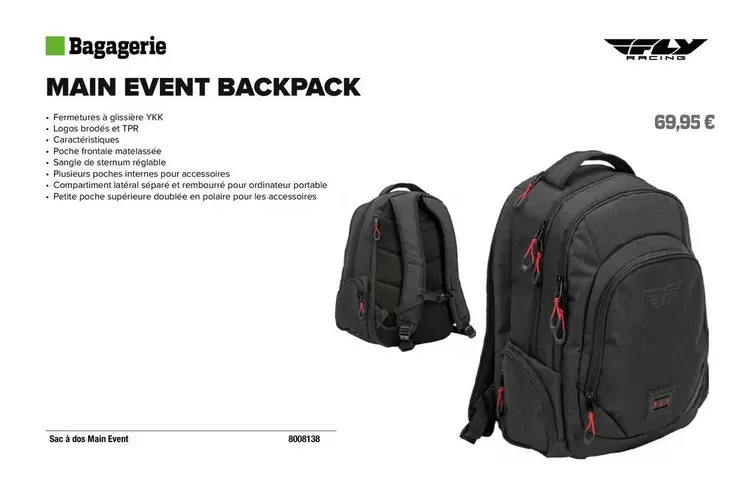 Baggerie offre à 69,95€ sur Bihr