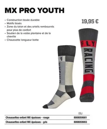 FLY Racing - MX Pro Youth offre à 19,95€ sur Bihr