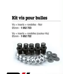 Kit Vis Pour Bulles offre sur Bihr