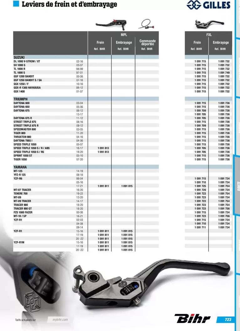 Leviers De Freia Et D'entrayage offre sur Bihr