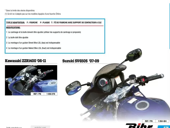 Suzuki - ZRR400 offre sur Bihr