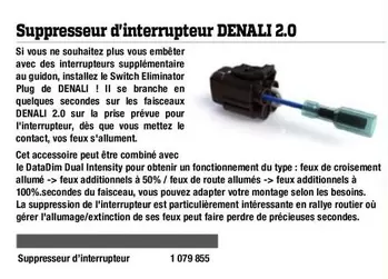 Switch - Suppresseur D'interrupteur Denali 2.0 offre sur Bihr