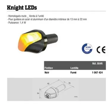 Knight LEDs offre sur Bihr