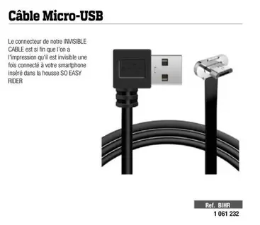 Câble Micro-usb offre sur Bihr