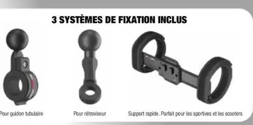 3 Systèmes De Fixation Inclus offre sur Bihr