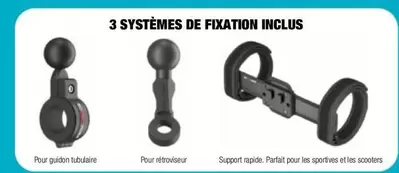 3 Systèmes De Fixation Inclus offre sur Bihr