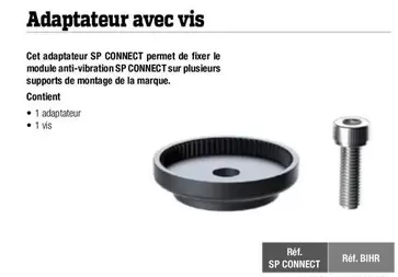 Adaptateur Avec Vis offre sur Bihr