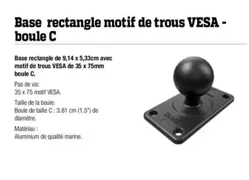 Base Rectangle offre sur Bihr