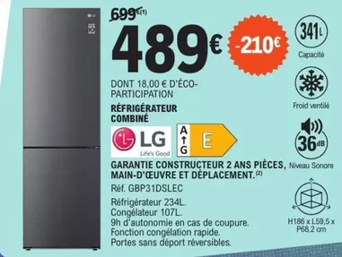 LG - Gbp31dslcg offre à 489€ sur E.Leclerc