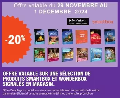 Offre Valable Sur Une Sélection De Produits Smartbox Et Wonderbox Signalés En Magasin. offre sur E.Leclerc