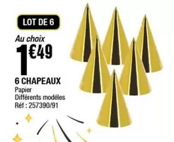 6 Chapeaux offre à 1,49€ sur La Foir'Fouille