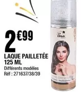 LAQUE PAILLEÉÉE 125 ML offre à 2,99€ sur La Foir'Fouille