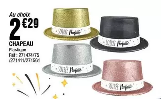 Chapeau offre à 2,29€ sur La Foir'Fouille