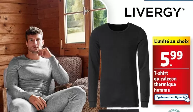 Livergy - T-Shirt Homme offre à 5,99€ sur Lidl