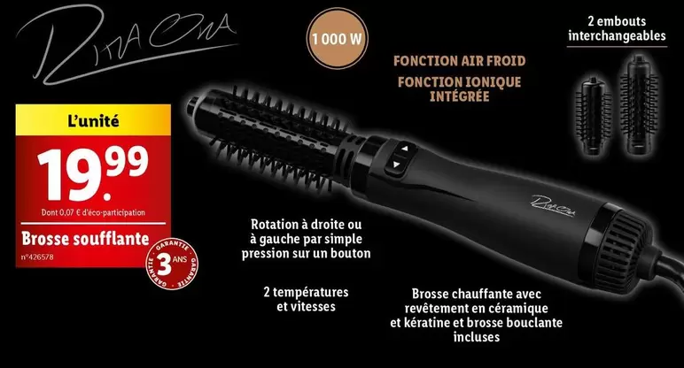 Brosse Soufflante offre à 19,99€ sur Lidl