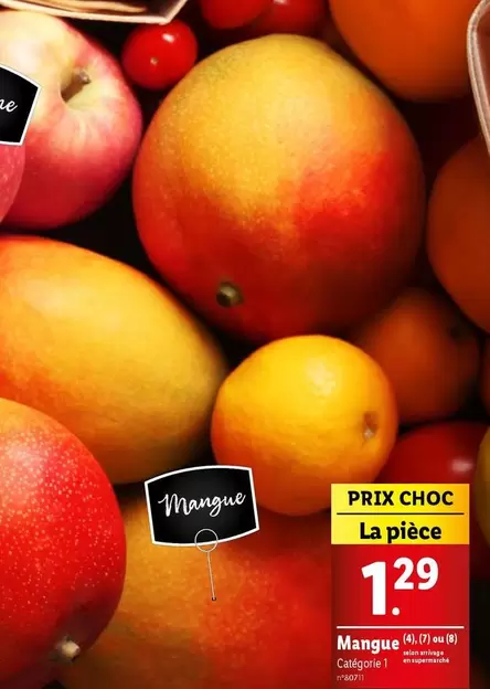 Mangue offre à 1,29€ sur Lidl