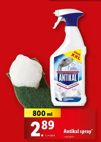 Antikal - Spray offre à 2,89€ sur Lidl