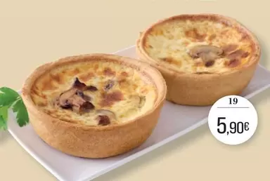 2 Quiches Cheddar Moutarde Jambon offre à 5,9€ sur Supermarché Match