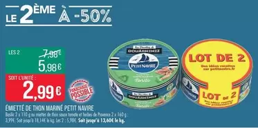 Petit navire - Emette De Thon Marine offre à 2,99€ sur Supermarché Match