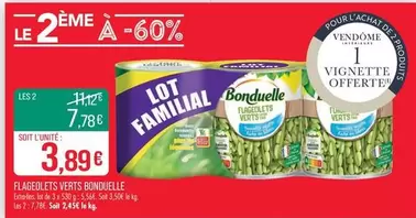 Bonduelle - Flageolets Verts offre à 3,89€ sur Supermarché Match