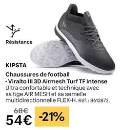 Kipsta Chaussures De Football offre à 54€ sur Decathlon