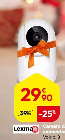 Lexman - Camera De Surveillance Connectee  Rotative offre à 29,9€ sur Weldom