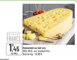 Fini - Emmental Au Lait Cru offre à 1,45€ sur G20