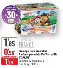 Yoplait - Fromage Frais Aromatise Parfums Panachés Pat'patrouille offre à 0,56€ sur G20