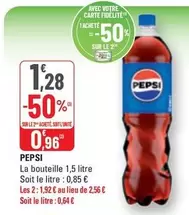 Pepsi - offre à 1,28€ sur G20