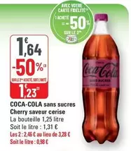 Coca cola - Sans Sucres Cherry Saveur Cerise offre à 1,23€ sur G20