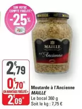 Maille - Moutarde À L'ancienne offre à 2,79€ sur G20